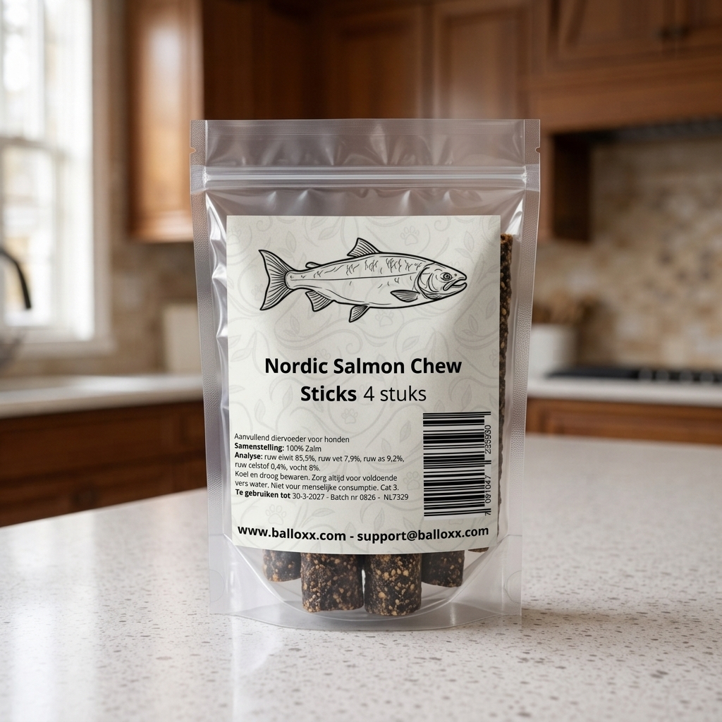 Nordic Salmon Chew Sticks · 4 pcs detail image