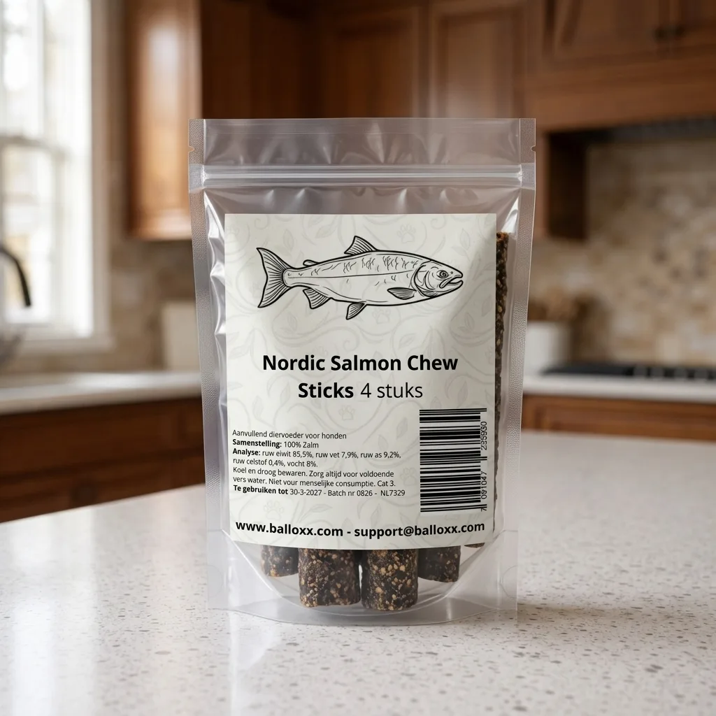Nordic Salmon Chew Sticks · 4 pcs detail image