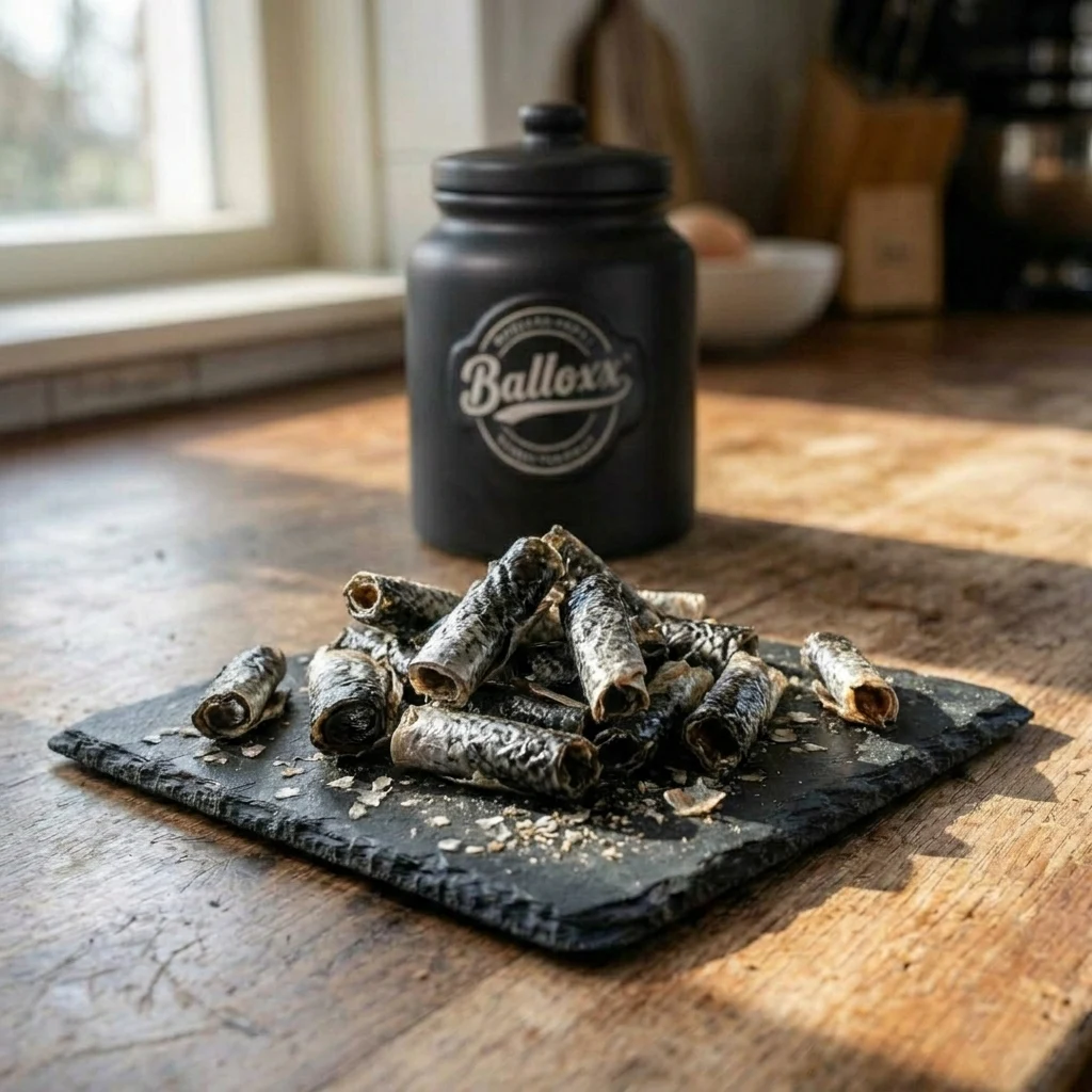 Nordic Salmon Skin Strips · 150 g Produktbild
