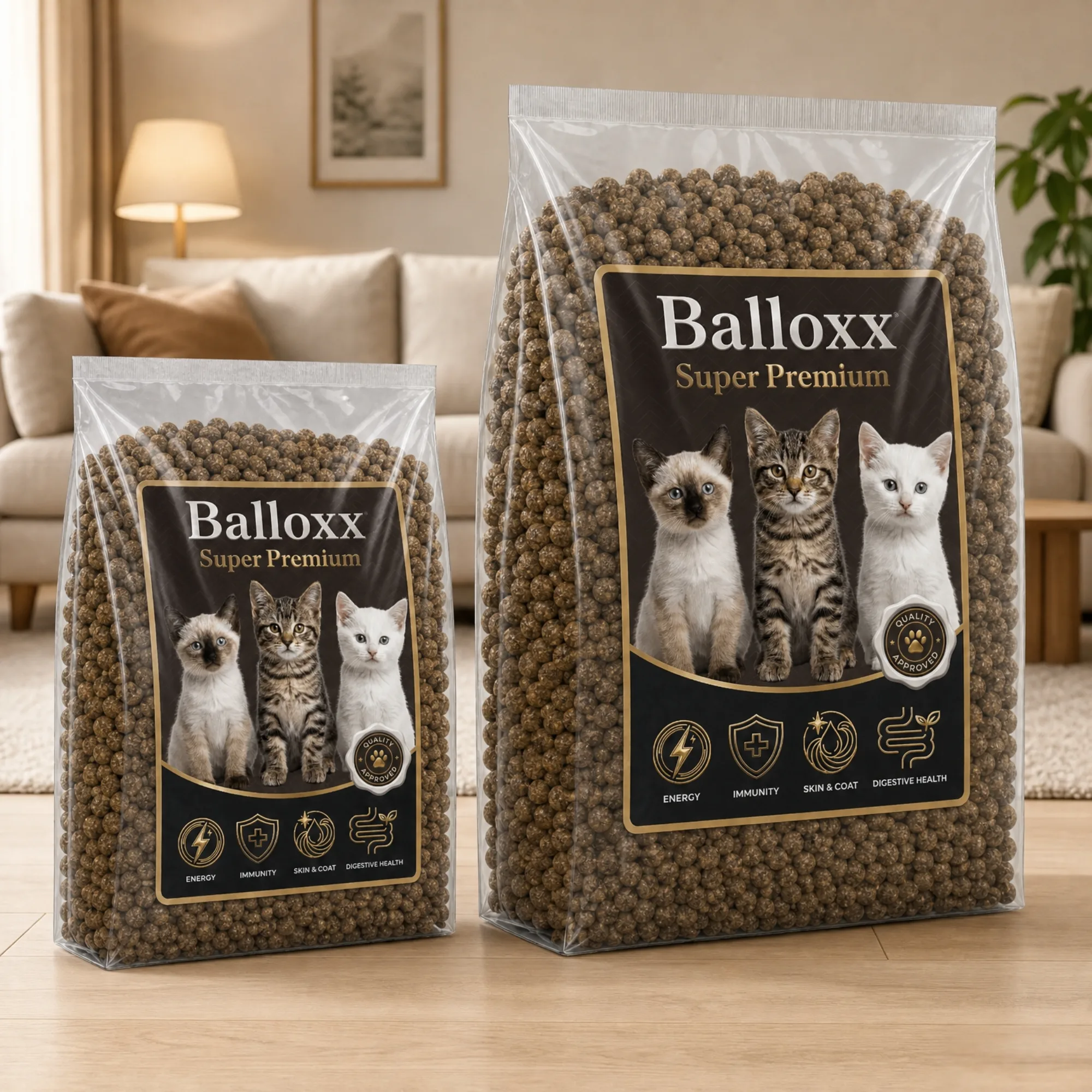 Kitten Formula. Voorbeeldverpakking - beschikbare maten