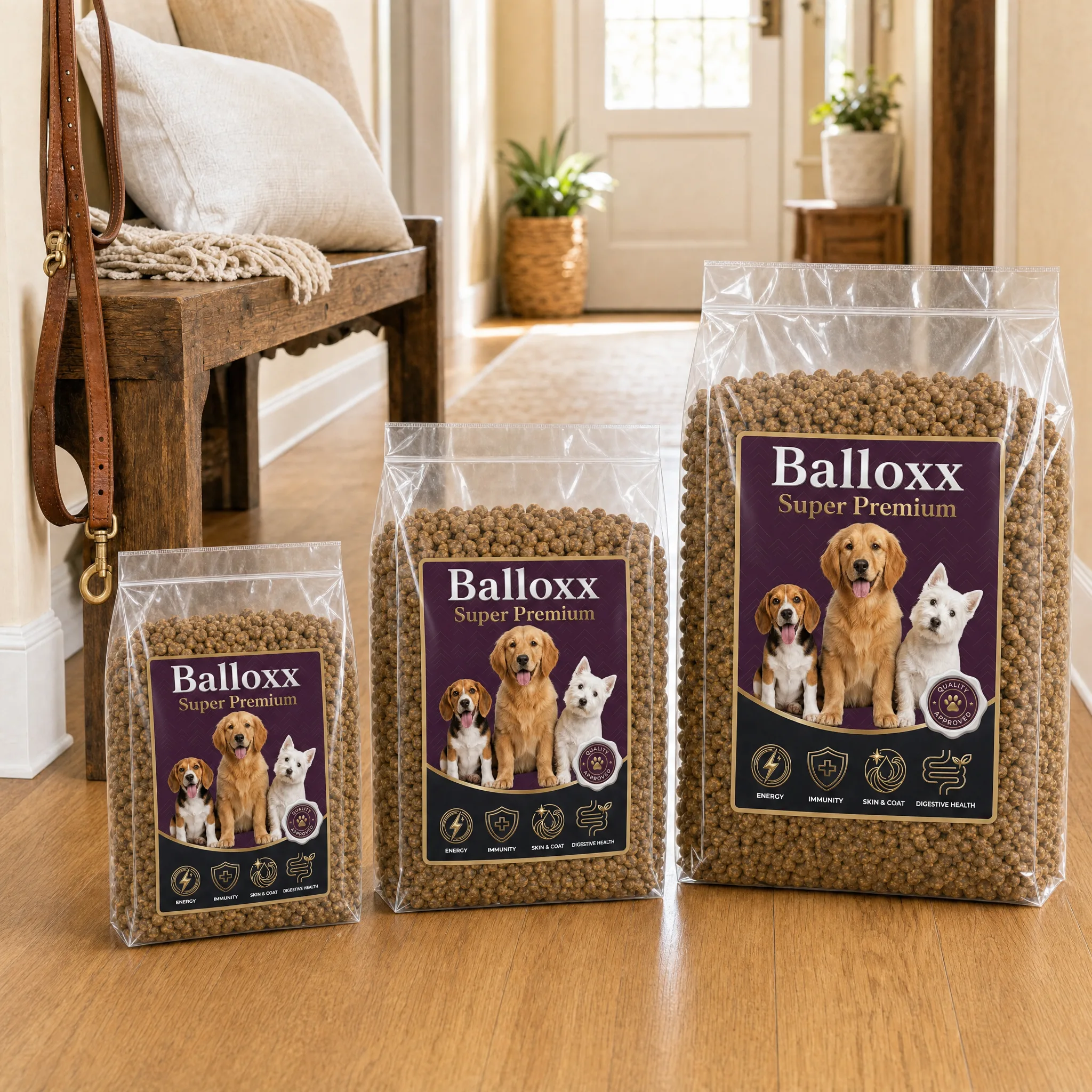 Puppy Formula. Voorbeeldverpakking - beschikbare maten